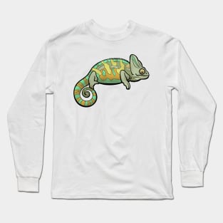 Veiled Chameleon, a Beautiful Lizard Long Sleeve T-Shirt